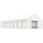 Gazebo with Roof White 15.61x4.08x3.22 m Polyethylene 3155491
