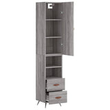 Highboard Grey Sonoma 34.5x34x180 cm Engineered Wood 3198895