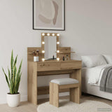 Dressing Table Artisan Oak 100 x 40 x 130 cm Engineered Wood 868851