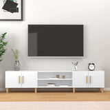 TV Cabinet White 180x31.5x40 cm Engineered Wood 816256
