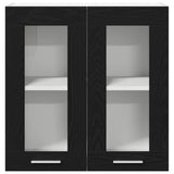Hanging Cabinet Black Oak 60 x 31 x 60 cm Engineered Wood 863152