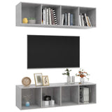 Wall-mounted TV Cabinets 2 pcs Concrete Grey Engineered Wood 3079785