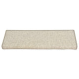 Stair Mats 15 pcs 65x21x4 cm Silver Rectangular Edge 326907