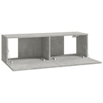 ZNTS 6 Piece TV Cabinet Set Concrete Grey Engineered Wood 3114265