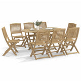 9 Piece Garden Dining Set Solid Wood Acacia 3214241