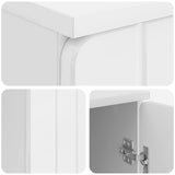 Desk High Gloss White 142.5 x 50 x 75 cm Engineered Wood 3414589
