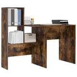 Desk Smoked Oak 131.5 x 50 x 106.5 cm Engineered Wood 869302
