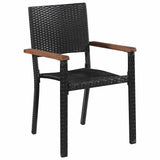 Garden Dining Set Black 3099419