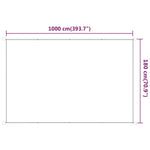 Vertical Awning Anthracite 180x1000 cm Oxford Fabric 148225