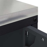 Kitchen Storage HATTEM Anthracite 90 x 50 x 53 cm Steel 874998
