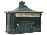 Wall Mounted Mailbox Green 40.5 x 16 x 45 cm Cast Aluminum 42023500