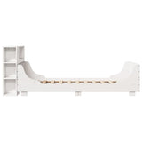 Bed Frame without Mattress White 75x190 cm Small Single Solid Wood Pine 3323792