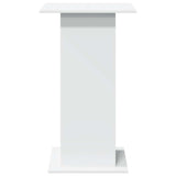 Bar Table with Storage White 60x60x102 cm Engineered Wood 854328