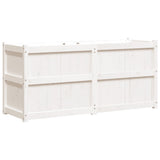 Garden Planter White 150x50x70 cm Solid Wood Pine 837490