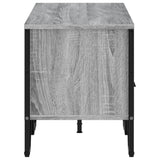 TV Cabinet Grey Sonoma 122x34x41 cm Engineered Wood 848582