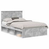 Bed Frame with Headboard Concerte 120 x 190 cm Solid Pine Wood 3411040