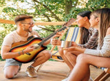 KMA101 41In Basswood Panel Matte Edging Folk Guitar with 10W Amplifier Bag 31848716