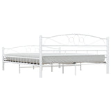 Bed Frame with Headboard White 160x200 cm Metal 285304
