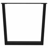 Dining Table Legs V-Shape 3 pcs Black 80x cm Steel 4012664
