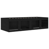 Bed Frame with Storage Black Oak 80 x 200 cm Engineered Wood 3429499