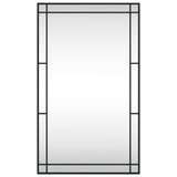 Wall Mirror Black 60x100 cm Rectangle Iron 358631