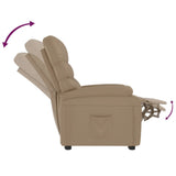 Recliner Chair Cappuccino Faux Leather 342692