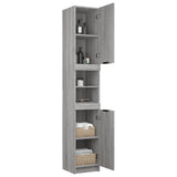 Bathroom Cabinet Grey Sonoma 32x34x188.5 cm Engineered Wood 817070