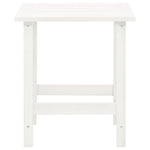 Garden Adirondack Chair with Table Solid Fir Wood White 315919
