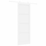 Sliding Door White 83 x 232 cm Solid Pine Wood 3445527