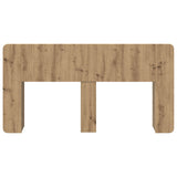 Headboard Cabinet with Storage Artisan Oak Engineered Wood 8001227