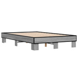 Bed Frame without Mattress Grey Sonoma 140x200 cm 845860