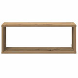 Wall Cube Shelves 2 pcs Artisan Oak 60x15x23 cm Engineered Wood 856589