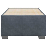 Bed Frame without Mattress Dark Grey Single Velvet 3284679