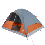 Family Tent Dome 6-Person Orange Waterproof 94557