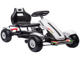 Children Pedal Go Kart, Kids Ride On Racer with Adjustable Seat, Inflatable Rubber Tyres, Handbrake, T3398P348353