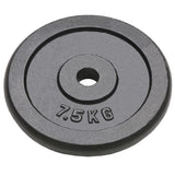 Weight Plates 4 pcs 4x7.5 kg Cast Iron 91393