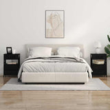 Bedside Cabinet 2 pcs Black Oak 40 x 31 x 60 cm Engineered Wood 859461