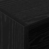 Record Cabinet Black Oak 78.5 x 35 x 45 cm Engineered Wood 891073