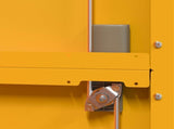 Storage Cabinet Mustard Yellow 90 x 40 x 200 cm Steel 3406175