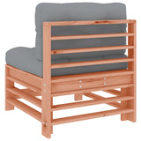 Middle Sofa with Cushions Solid Wood Douglas 825665