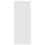 Book Cabinet White 34x31x80 cm Engineered Wood 860274