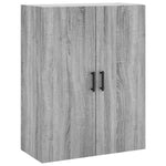 Highboard Grey Sonoma 69.5x34x180 cm Engineered Wood 3195689