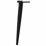Coffee Table Legs Conical Shape 4 pcs Black 42-43 cm Steel 4012512