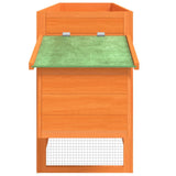 Chicken Coop Brown 204x50x84 cm Solid Wood Pine 172236