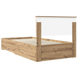 Bed Frame with Drawer Artisan Oak 100 x 200 cm Engineered Wood 3410939