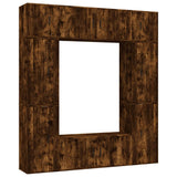 8 Piece TV Cabinet Set Smoked Oak Engineered Wood 3188643