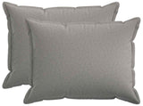 Cushion with Pillow HOUTEN 2 pcs Cloud Grey Faux Linen 936409