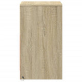 Bedside Cabinet with LED Lights Sonoma Oak Engineered Wood 852002