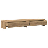 Monitor Stand with Drawers Artisian Oak 100x27x15 cm Engineered Wood 854678