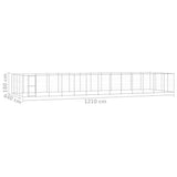 Outdoor Dog Kennel Galvanised Steel 53,24 m 3082322